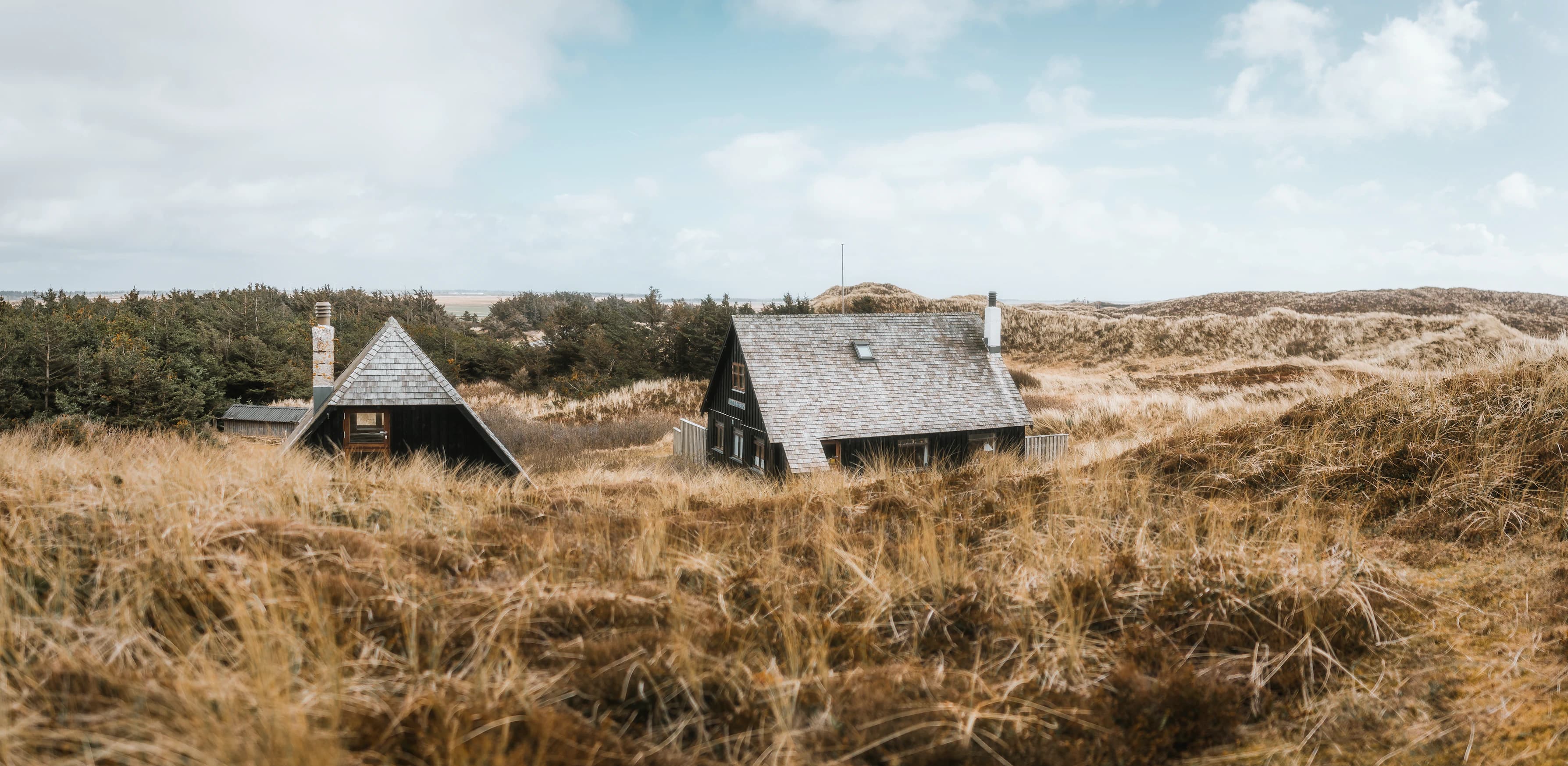 Sommerhuse i klitlandskab